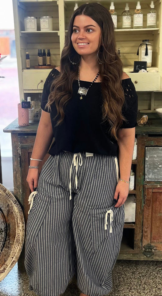 Striped jogger pants