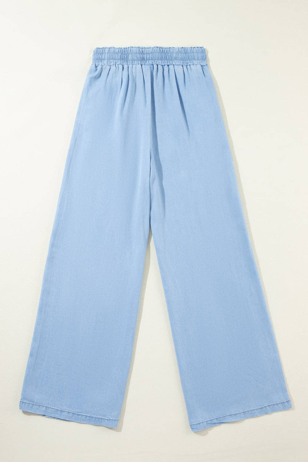 Denim High Waist Wide Leg Pants