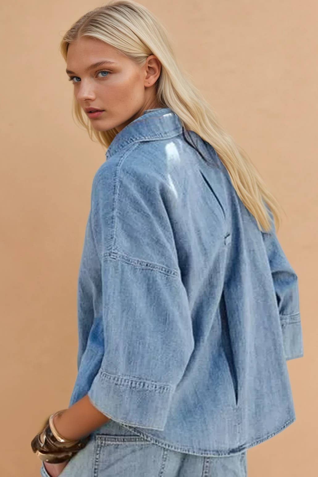 OVERSIZED DENIM SHIRTING