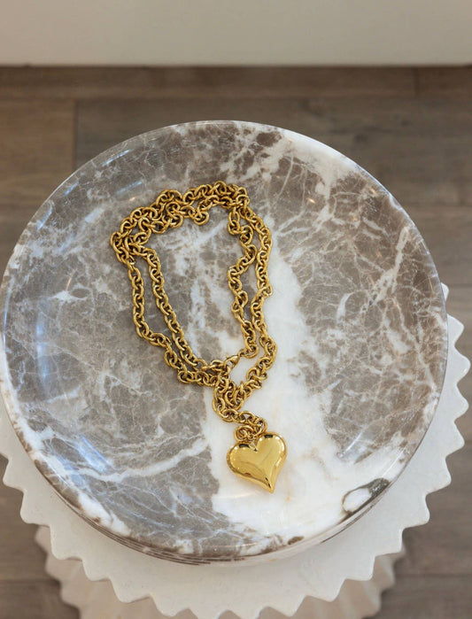 WRAP AROUND XL HEART NECKLACE