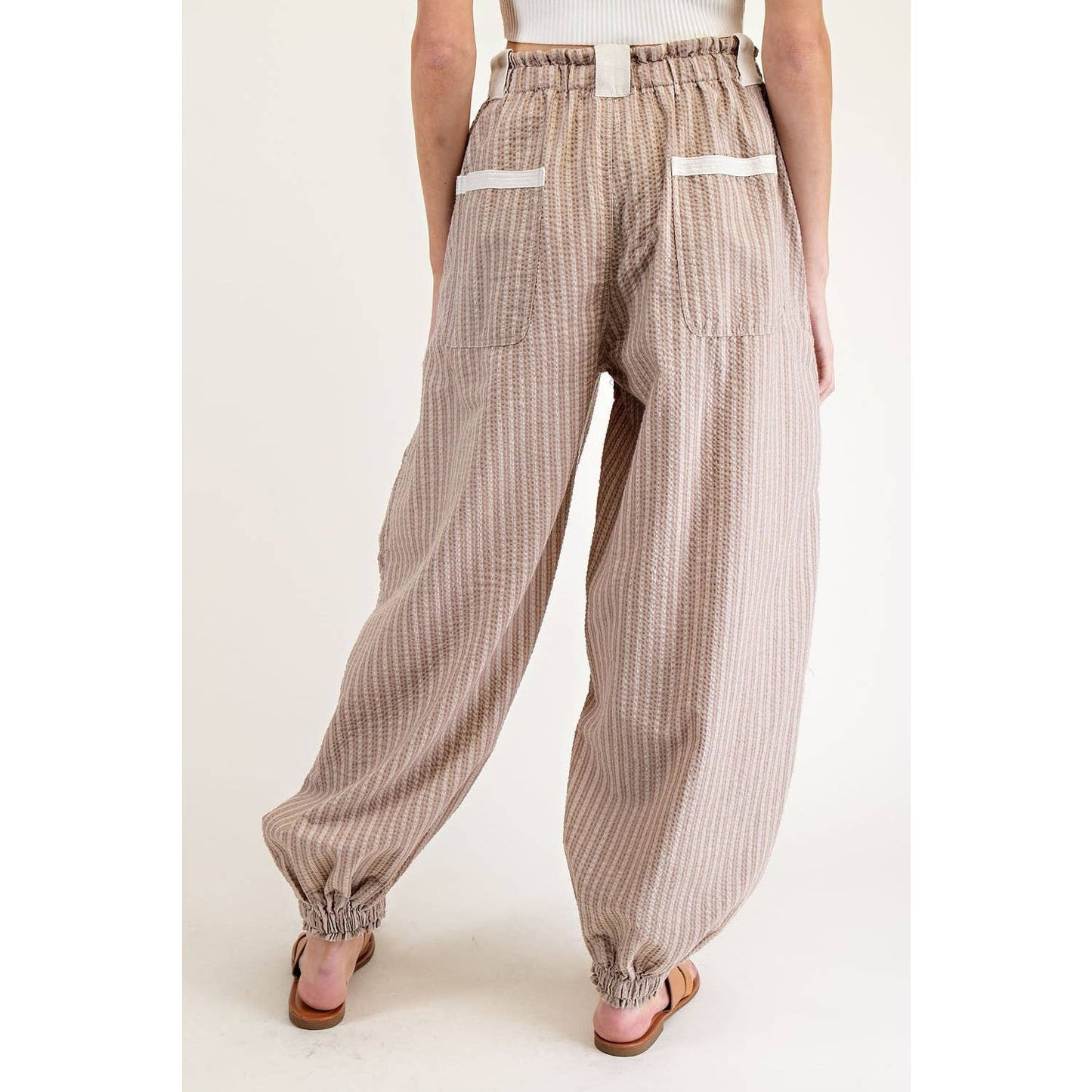 Striped jogger pants