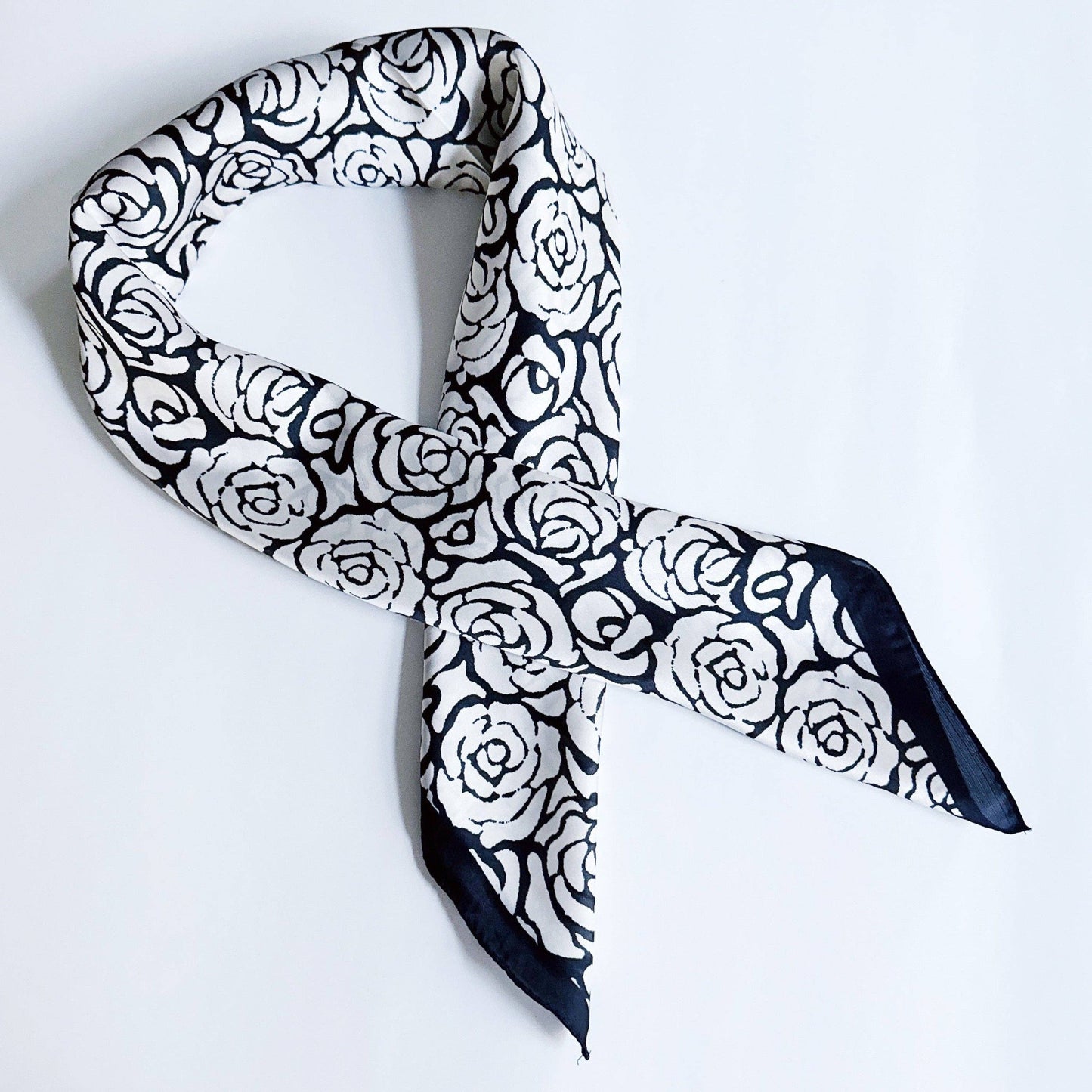 Silky Muse Satin Square Scarf - Chic Silky Scarf For Hair, Neck, Or Bag Styling