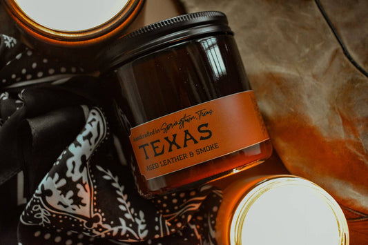 TEXAS - Leather & Smoke Candle