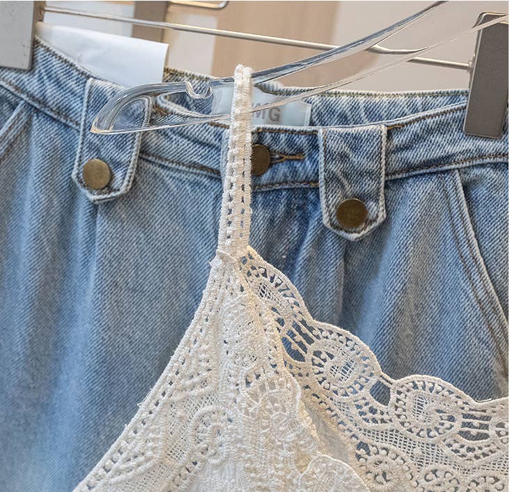 Lace Embroidered Tank Top