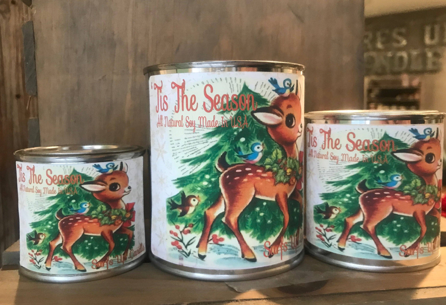 Tis the Season Paint Can Candle - Vintage Collection: Pint (16oz)