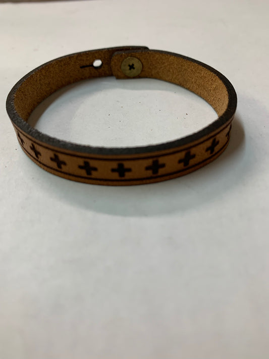 Geometric crosses Design Thin Bracelet