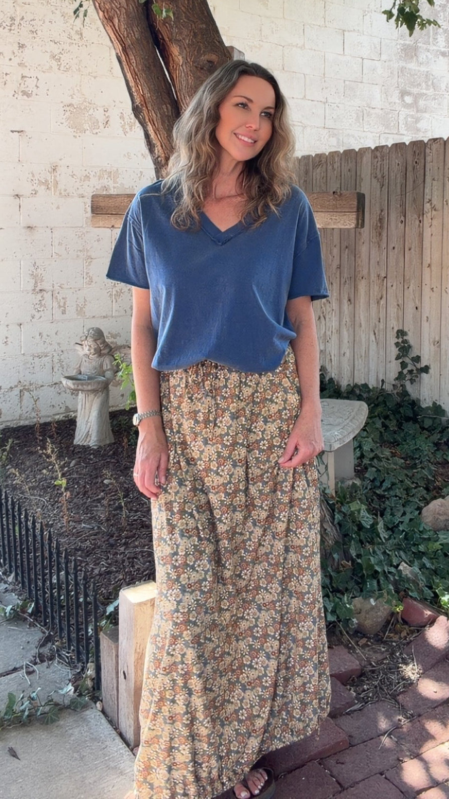 Solstice Song Cinched Skirt - Khaki