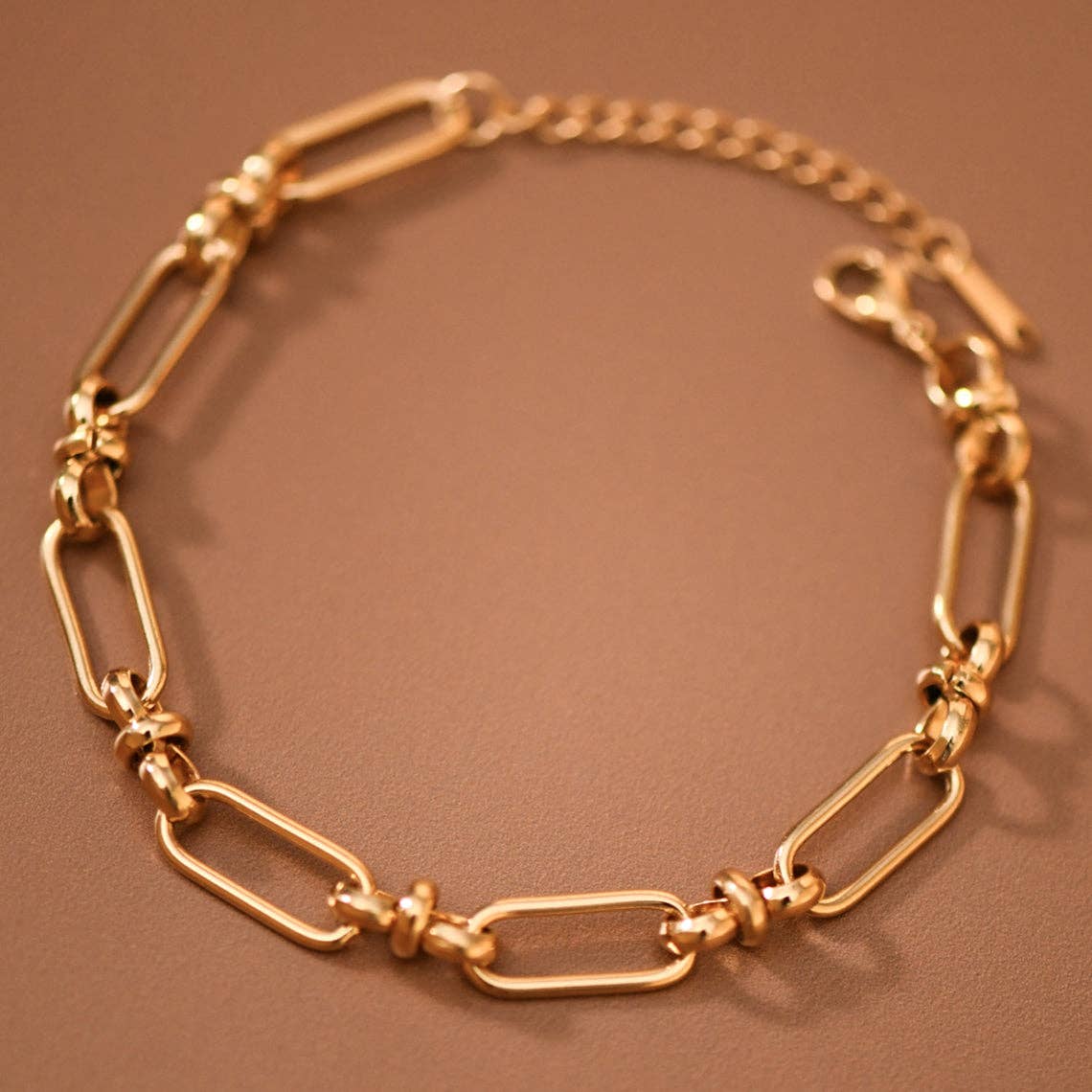 18K Gold PVD Plated Stainless Steel Chain Link Bracelet – 8044