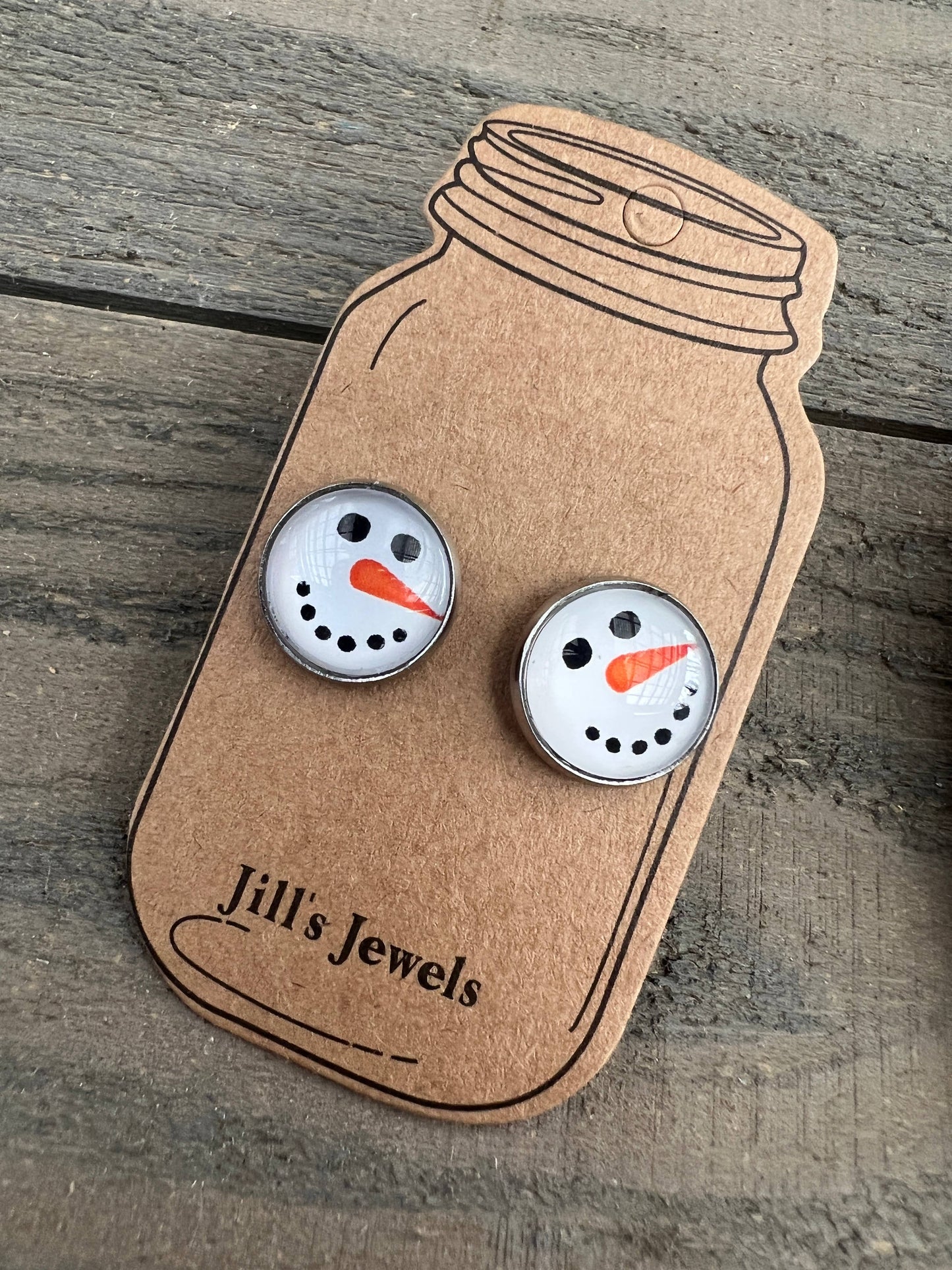 Snowman  Stud Earrings