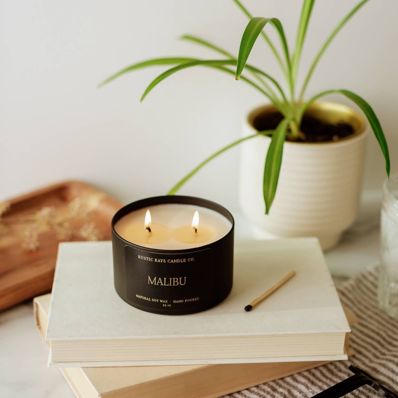 Malibu 12 oz Soy Candle - Home Decor - Mango & Coconut