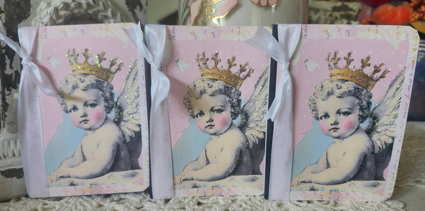 Mini Journal Booklet Cherub n Crown