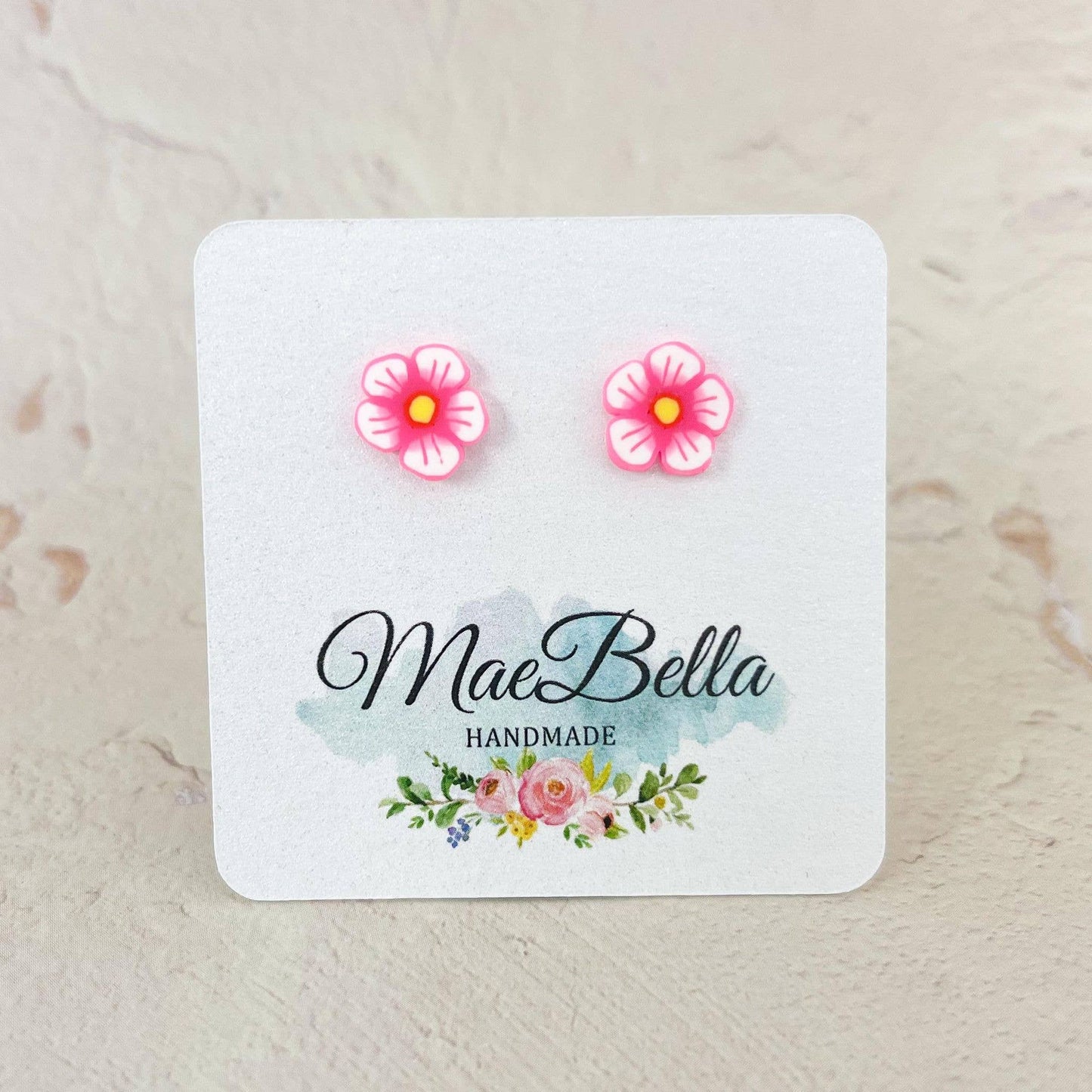 Stud Earring Singles Flowers Kids