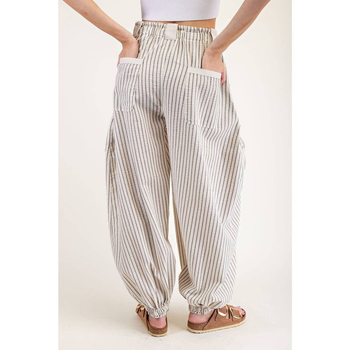 Striped jogger pants