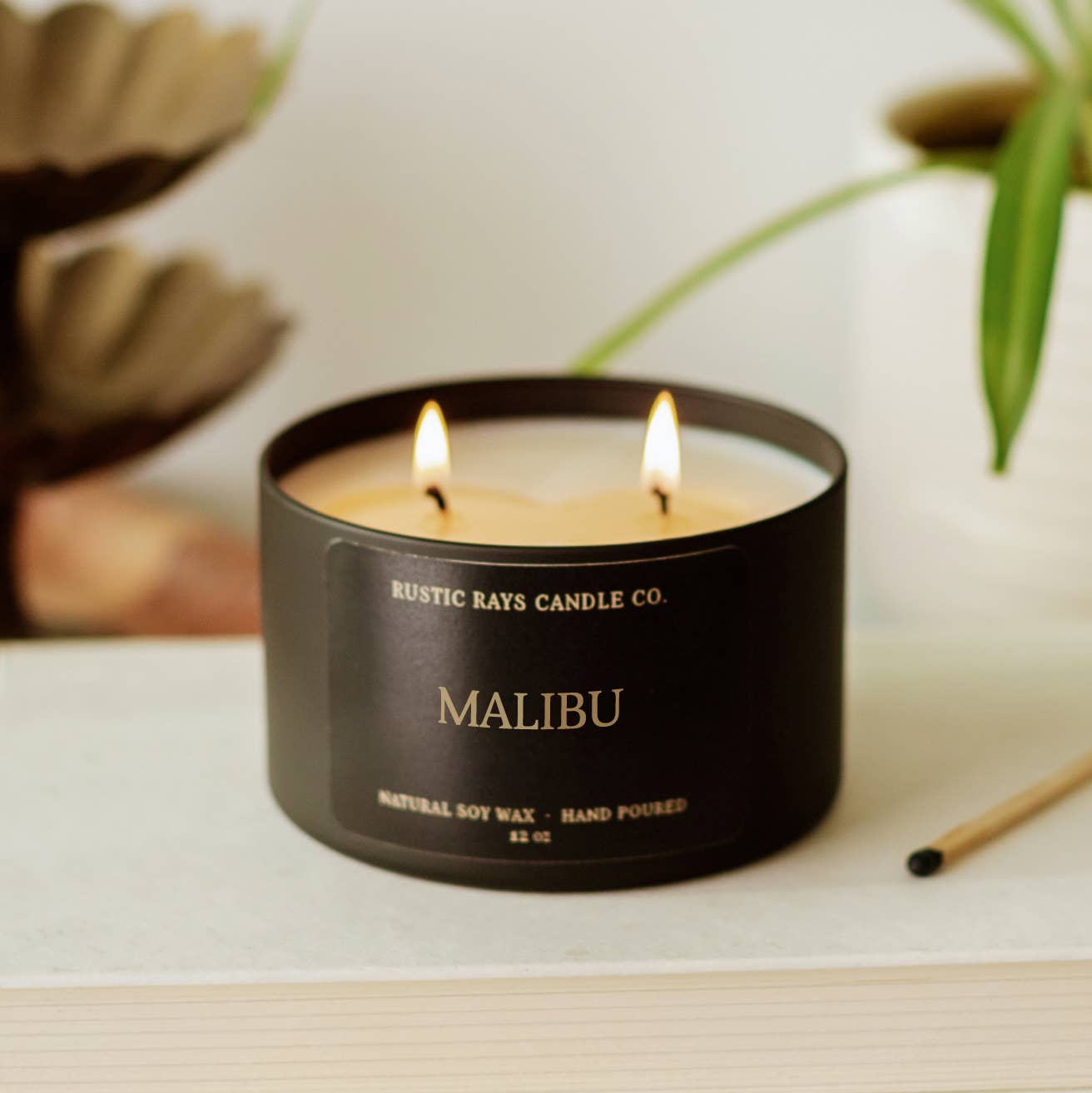 Malibu 12 oz Soy Candle - Home Decor - Mango & Coconut
