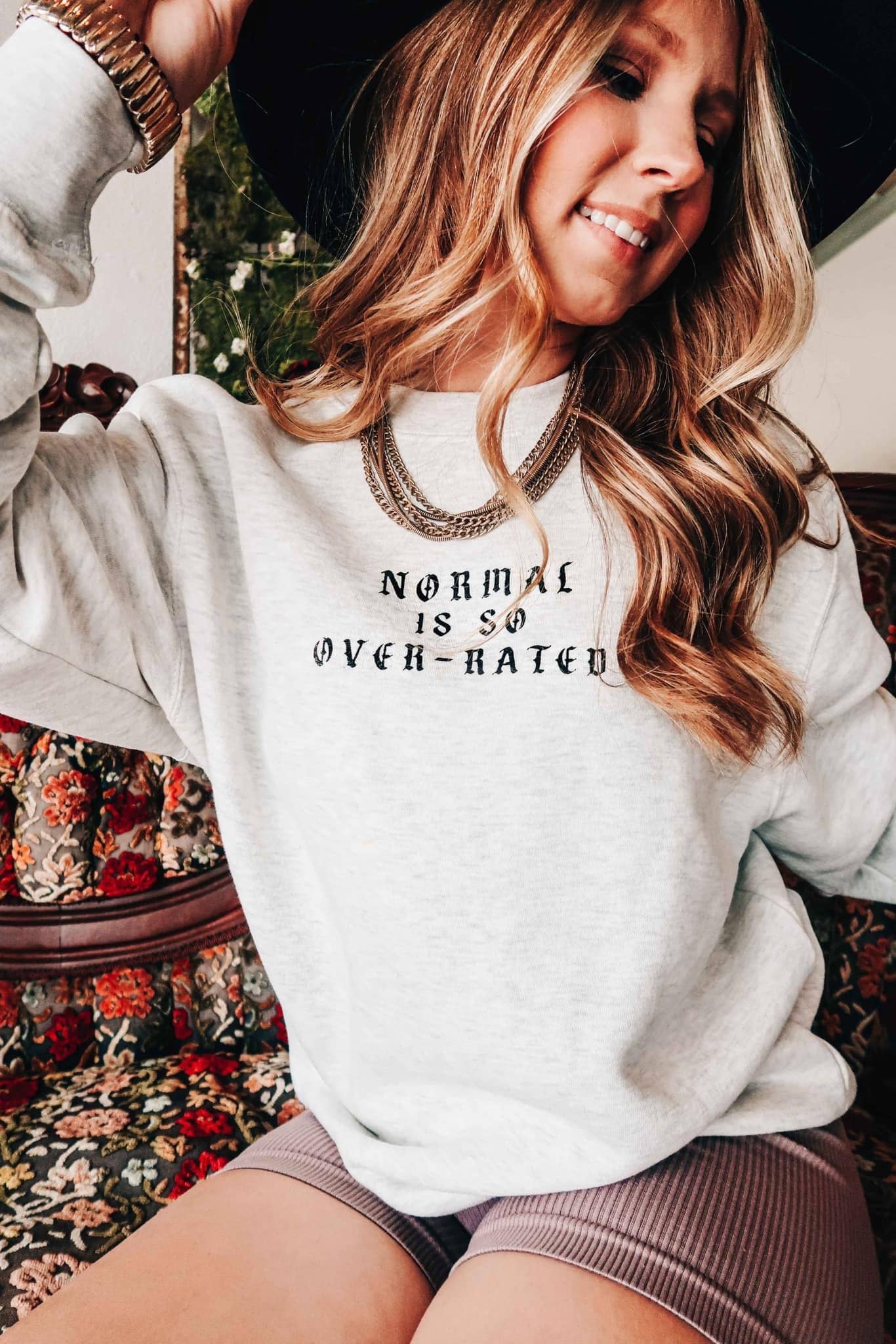 Normal is So Over-Rated Oatmeal Sweatshirt