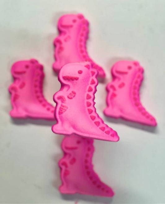 Pink Dinosaur bath bomb 