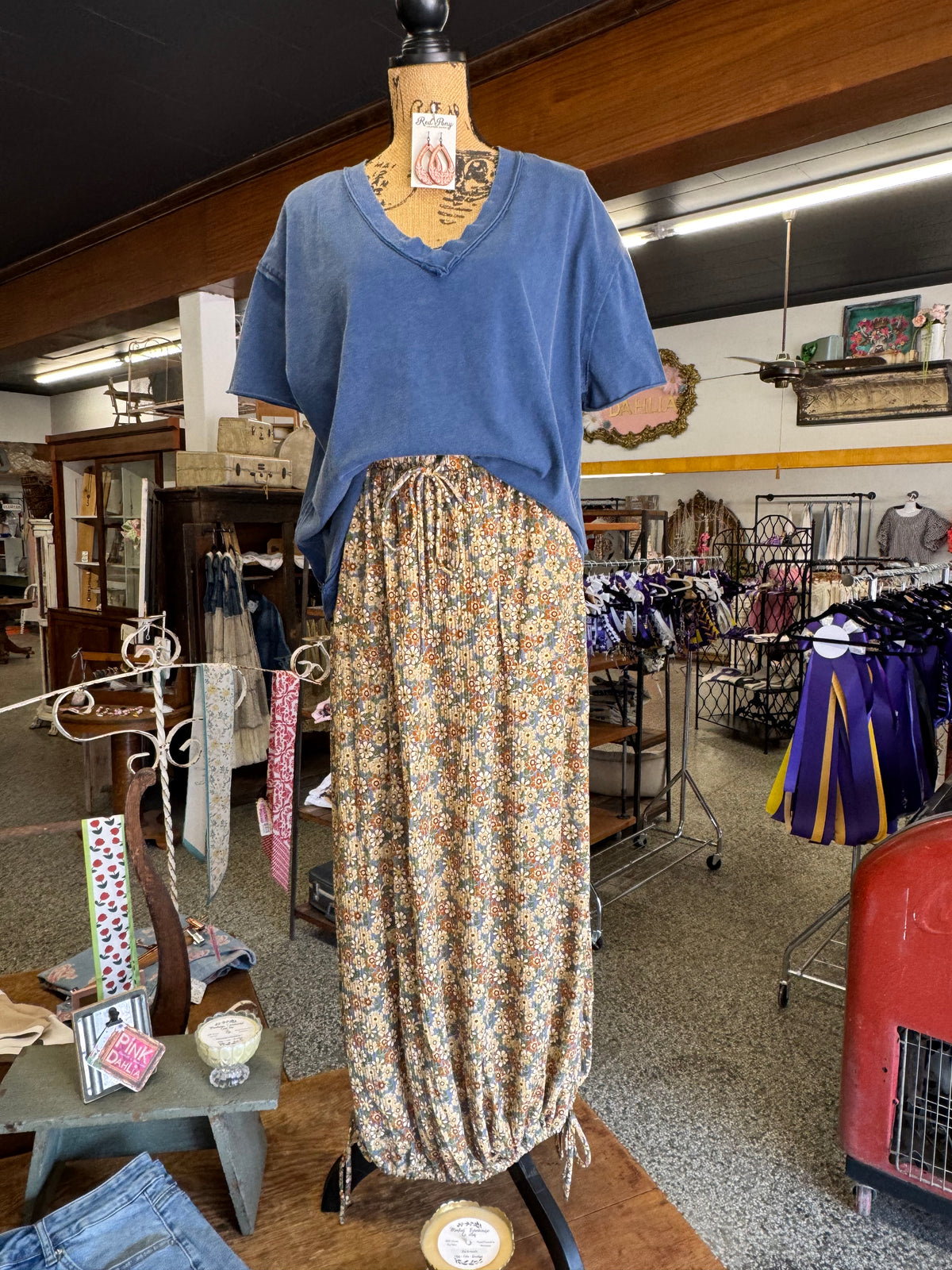 Solstice Song Cinched Skirt - Khaki