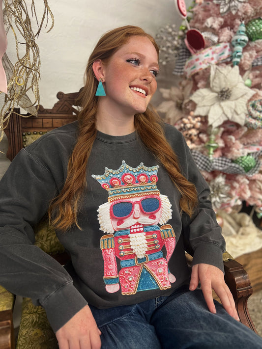 Nutcracker Comfort Colors Tee, Nutcracker Xmas Sweater