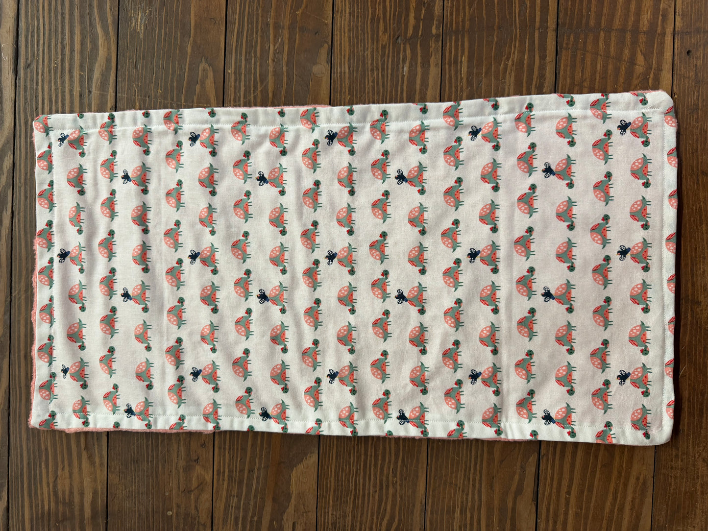 Ladybug burp cloth