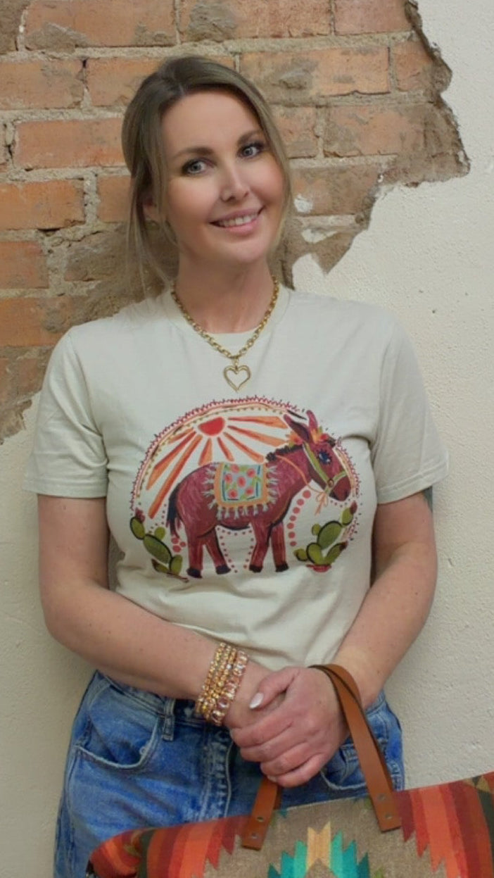 Sunset Donkey Tee