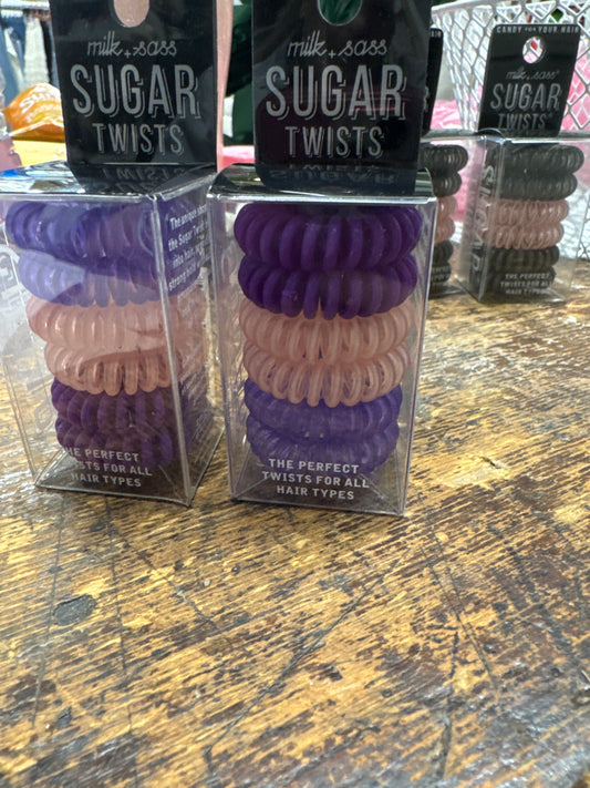 (Copy) SUGAR TWISTS coil hair ties violette