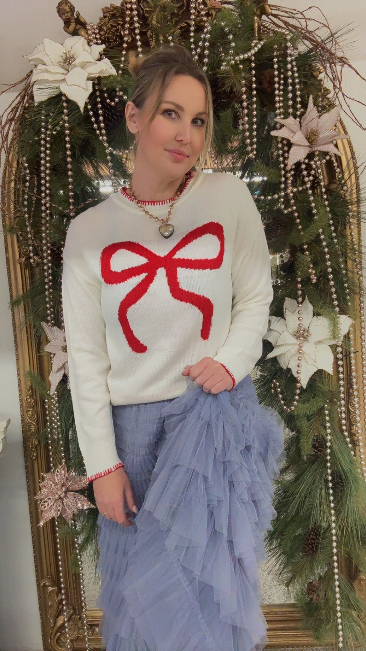 Women  Oversized Sweater with Round Neck