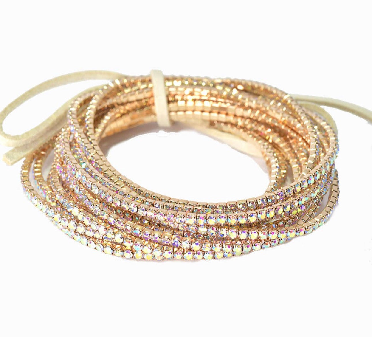 rhinestone stretch bracelet