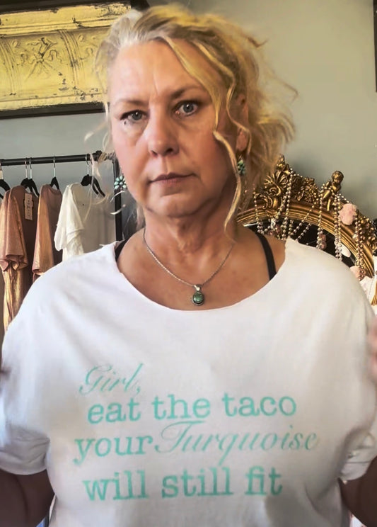 Girl eat the taco graphic tee