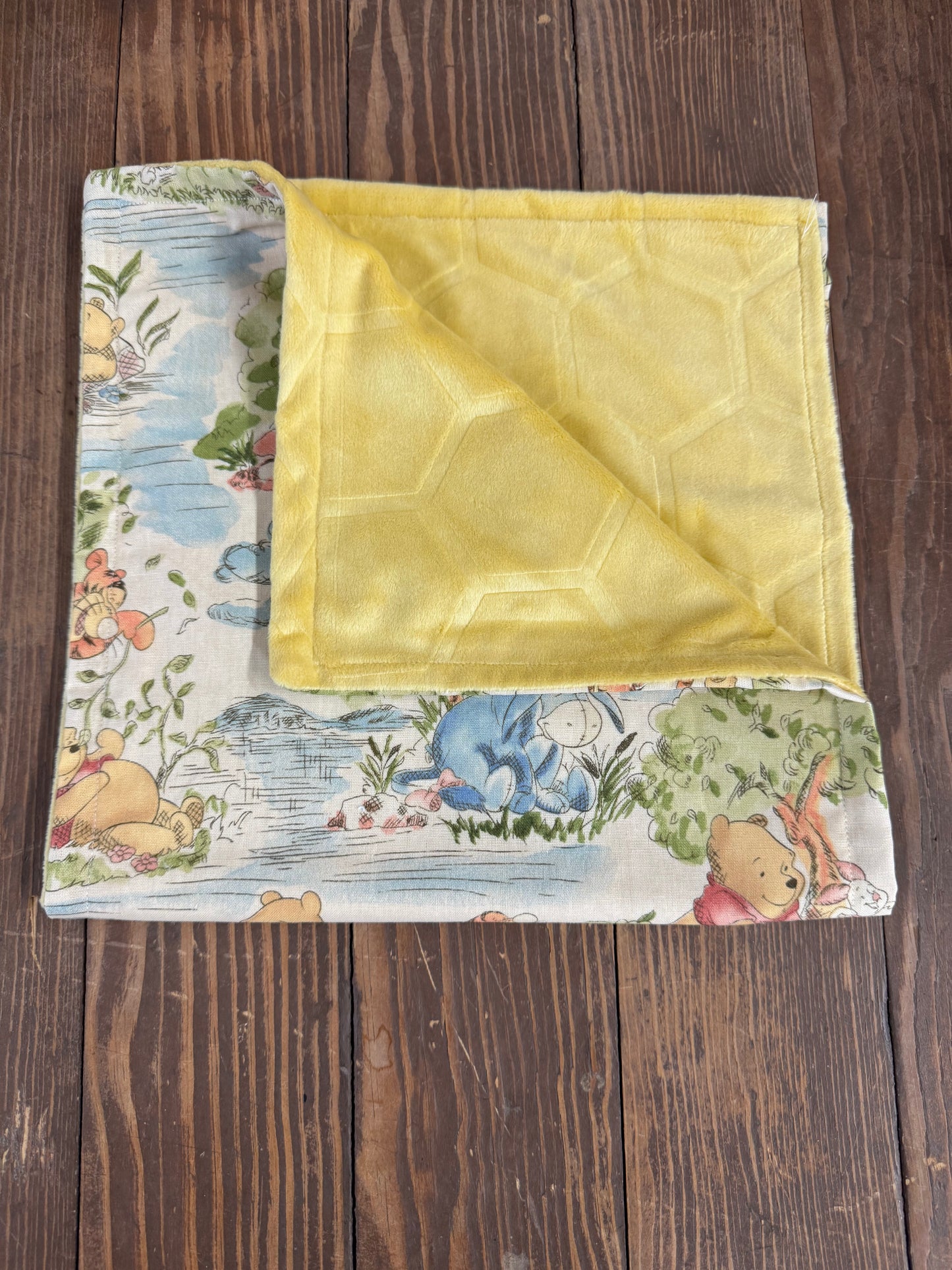 Winnie the Pooh forest burp cloth