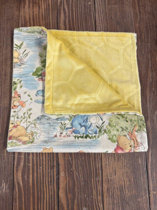 Winnie the Pooh forest burp cloth