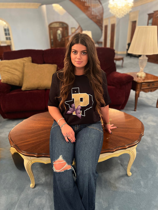 Pather Coquette Texas H Bow Graphic T-Shirt