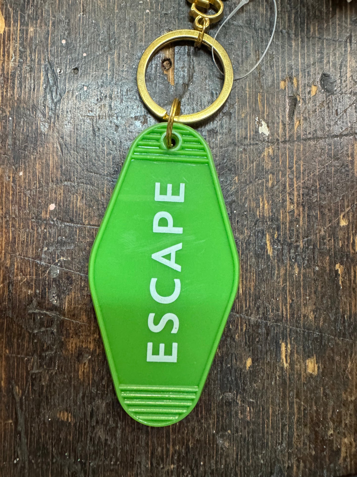 retro motel key chain