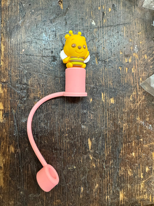 Bumble bee straw cover