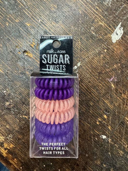 Sugar twist purple and pink