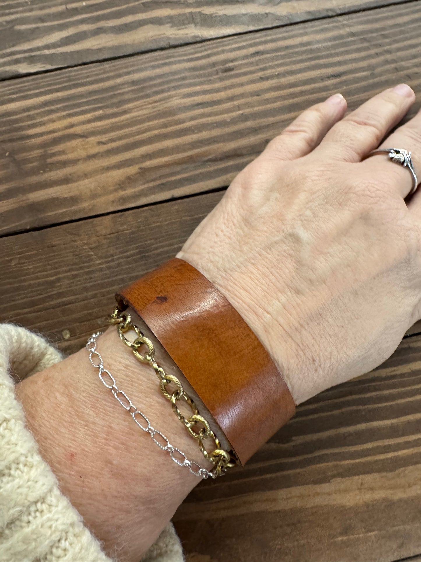 Leather bracelet