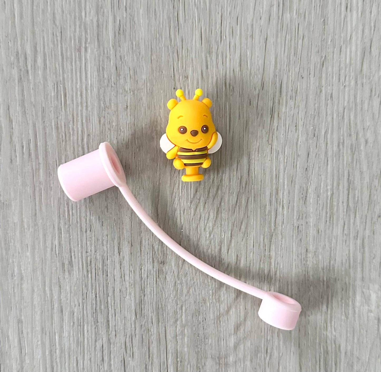 Straw Cover Bumble Bee Bear 10mm