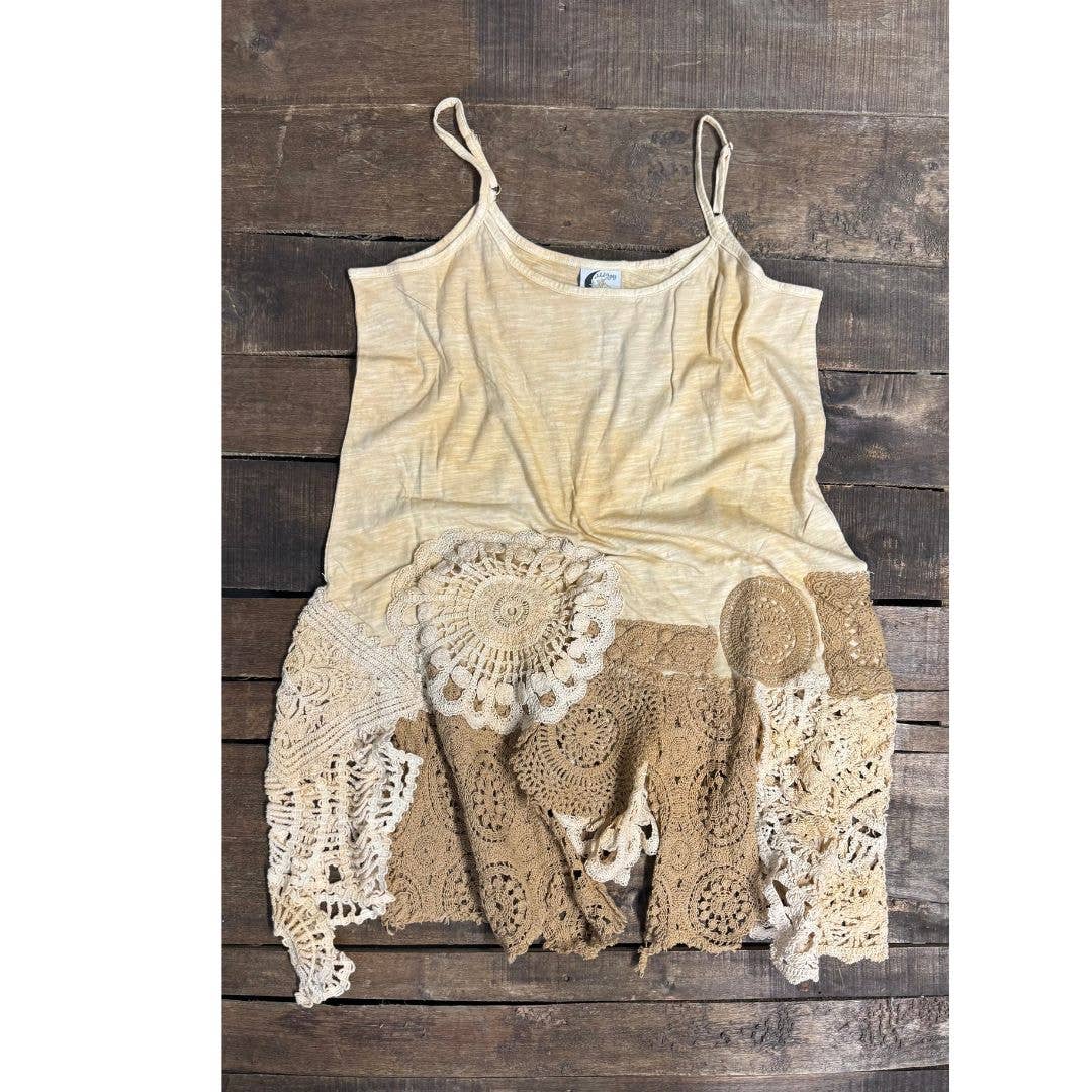Squared Away Tank - Oat