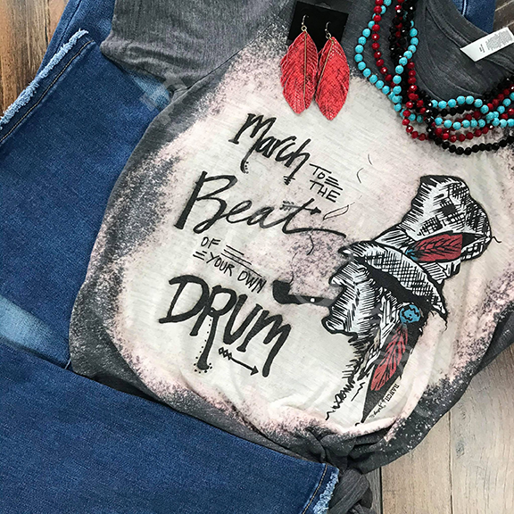 March to the Beat of your own Drum Cigar Graphic T-Shirt