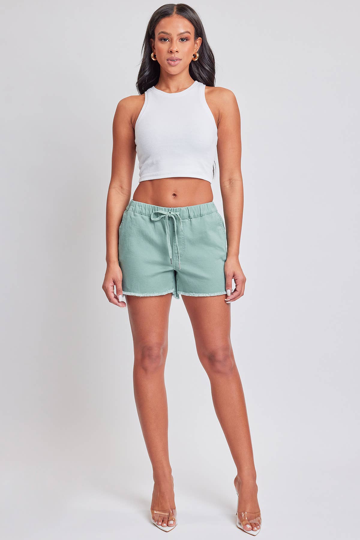 Junior Frayed Hem Pull-on Shorts