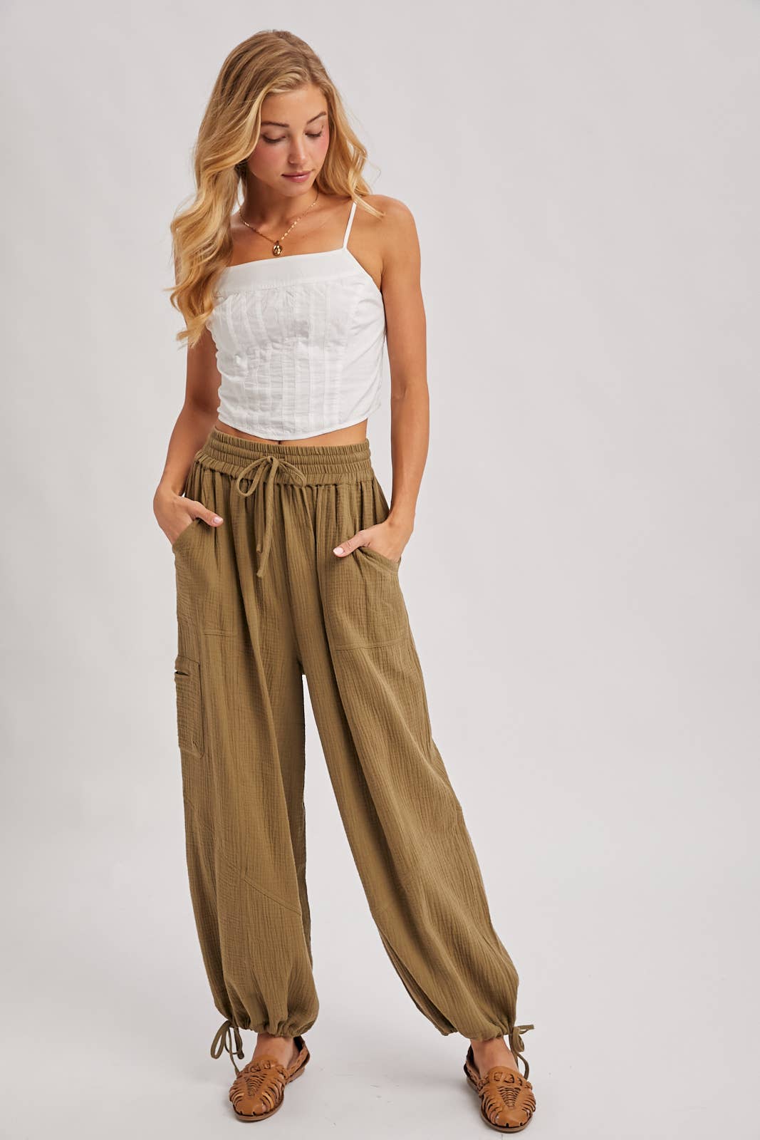 JOGGER HAREM DRAWSTRING PANTS