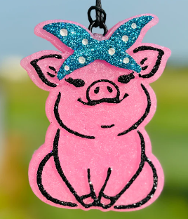 Sitting Pig Car Freshie/Car Scent/Air Freshener/Western