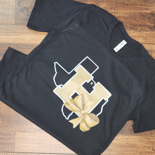 Coquette Texas H Bow Graphic T-Shirt