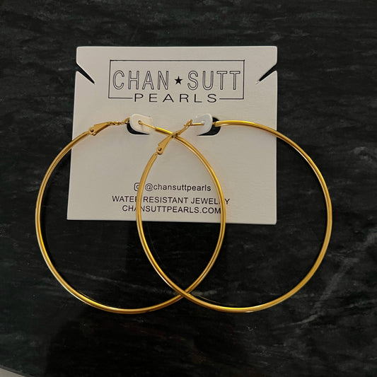 XL GOLD HOOPS