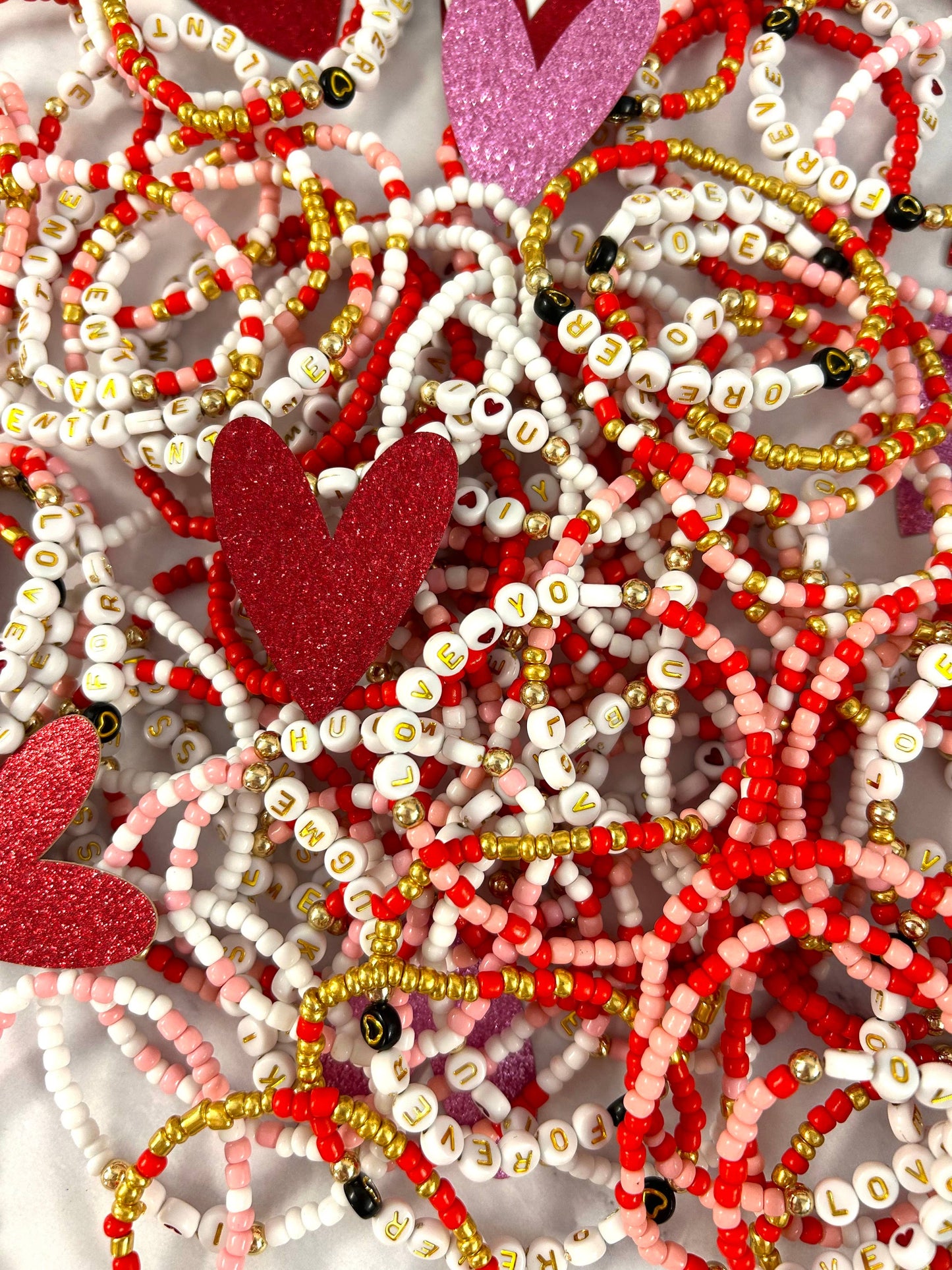 Valentine's Mix Stretchy Bracelets!