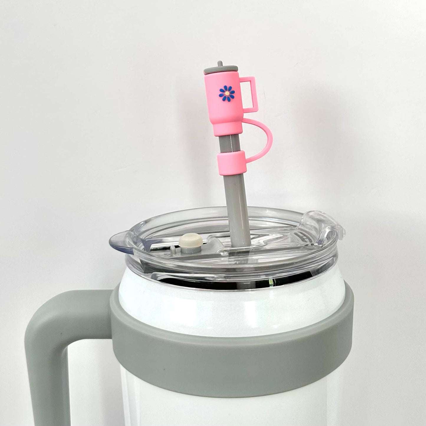 Straw Cover Cup 10mm Pink