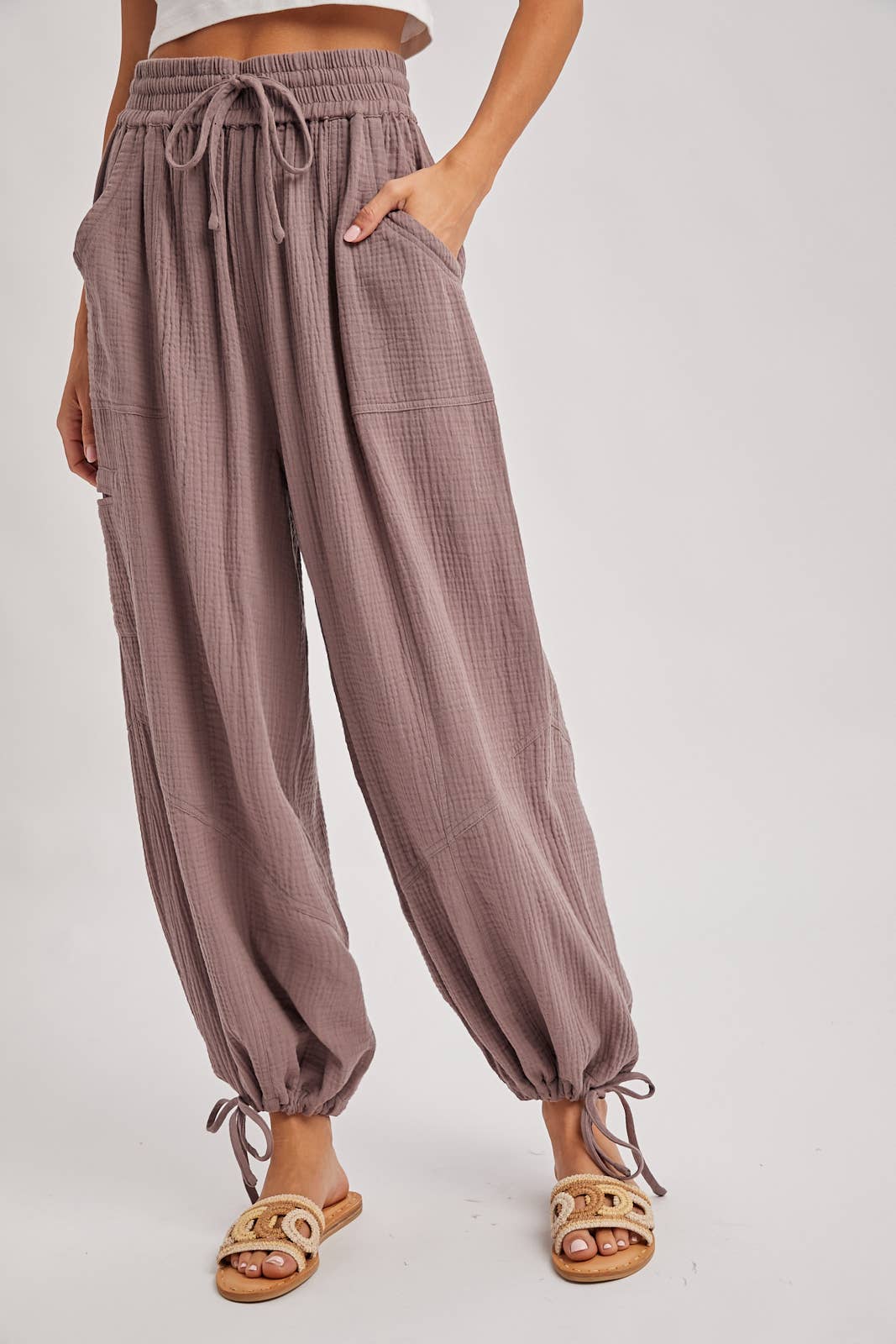 JOGGER HAREM DRAWSTRING PANTS