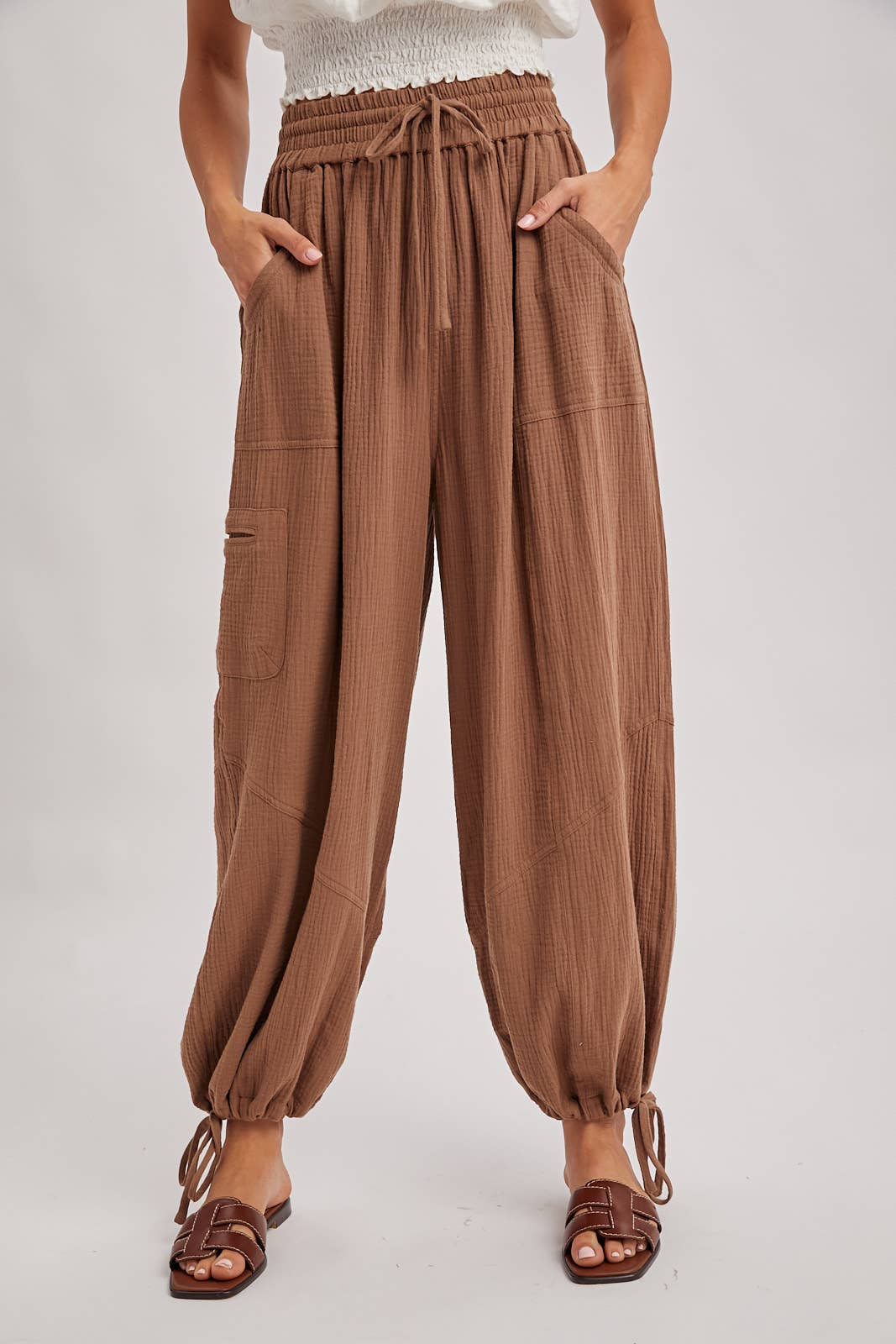 JOGGER HAREM DRAWSTRING PANTS
