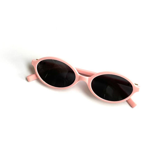 Julie Retro Oval Sunglasses Pink