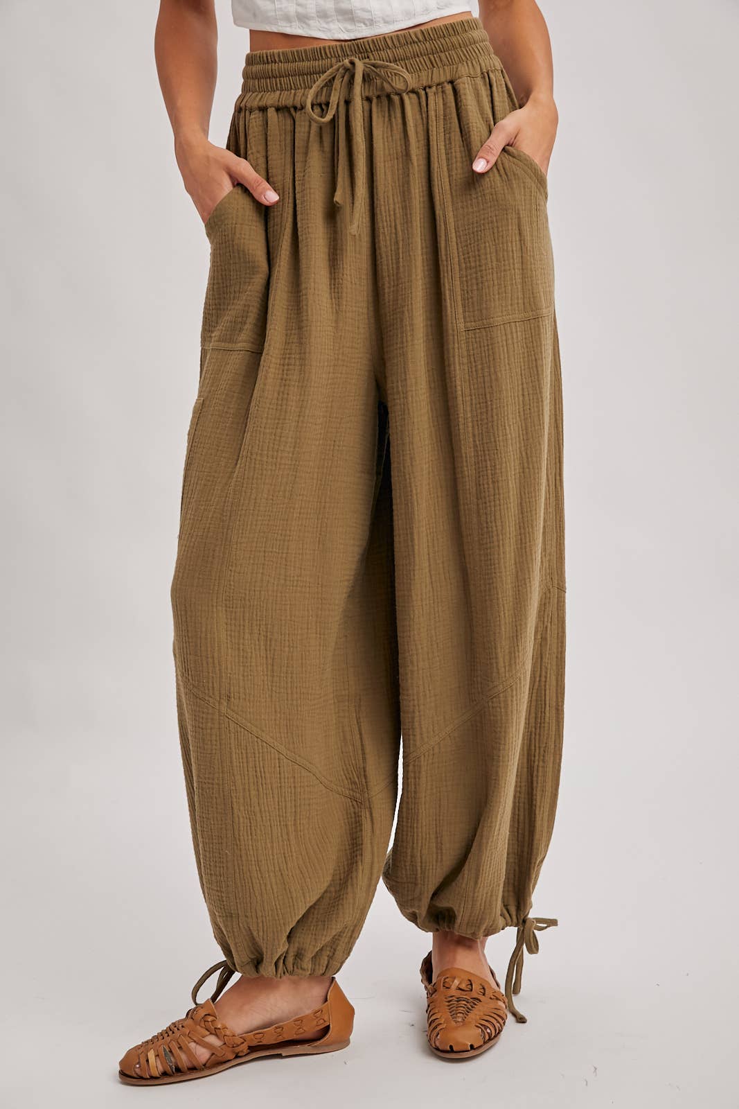 JOGGER HAREM DRAWSTRING PANTS