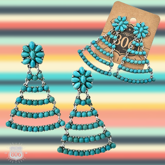 Western chandelier earrings